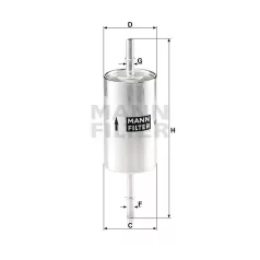 Mann-Filter WK614/46 Üzemanyagszűrő