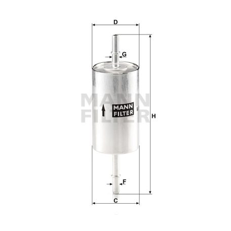 Mann-Filter WK614/46 Üzemanyagszűrő