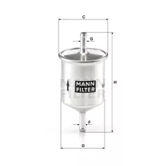 Mann-Filter WK66 Üzemanyagszűrő