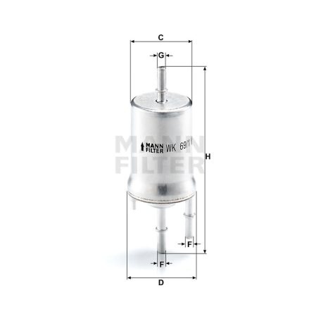 Mann-Filter WK69/1 Üzemanyagszűrő