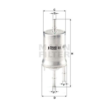 Mann-Filter WK69 Üzemanyagszűrő
