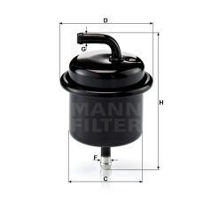 Mann-Filter WK710 Üzemanyagszűrő