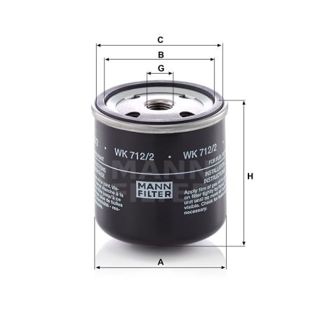 Mann-Filter WK712/2 Üzemanyagszűrő