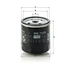 Mann-Filter WK712/5 Üzemanyagszűrő