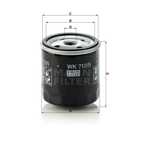 Mann-Filter WK712/5 Üzemanyagszűrő