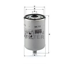Mann-Filter WK713 Üzemanyagszűrő