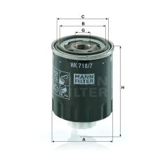 Mann-Filter WK718/7 Üzemanyagszűrő