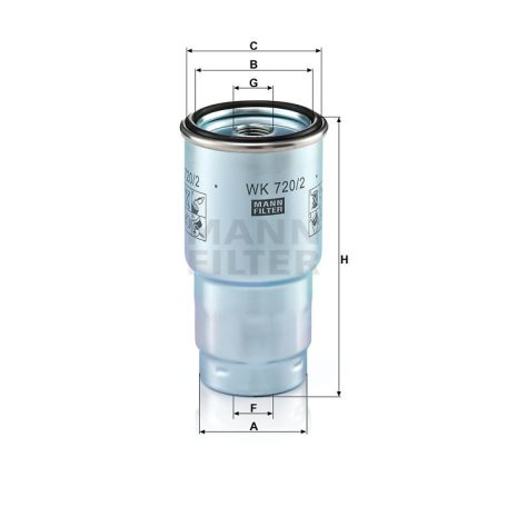 Mann-Filter WK720/2X Üzemanyagszűrő