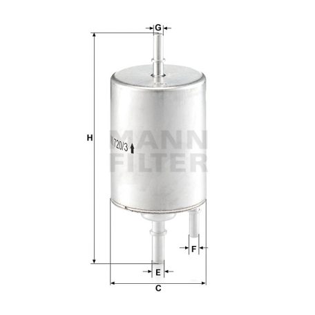 Mann-Filter WK720/3 Üzemanyagszűrő