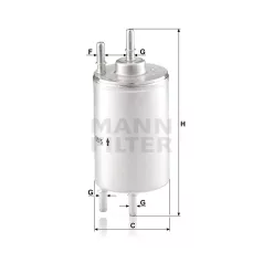 Mann-Filter WK720/5 Üzemanyagszűrő