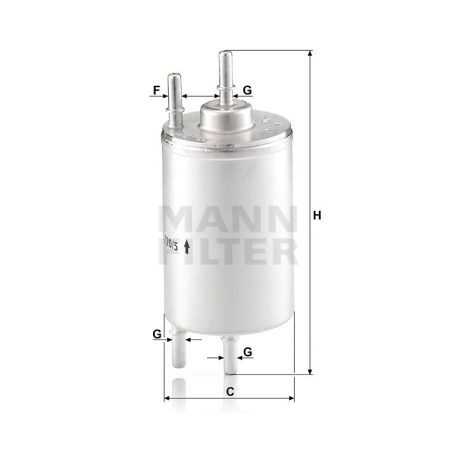 Mann-Filter WK720/5 Üzemanyagszűrő