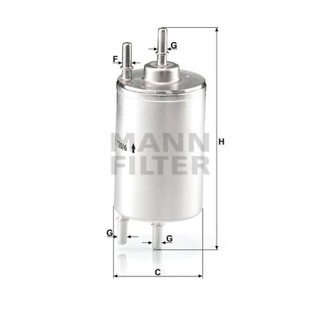 Mann-Filter WK720/6 Üzemanyagszűrő