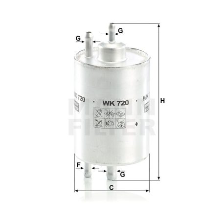 Mann-Filter WK720 Üzemanyagszűrő