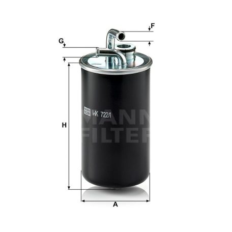 Mann-Filter WK722/1 Üzemanyagszűrő