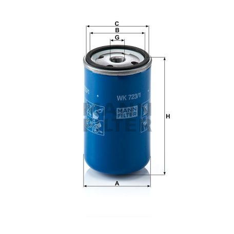 Mann-Filter WK723/1 Üzemanyagszűrő