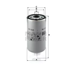 Mann-Filter WK724/3 Üzemanyagszűrő