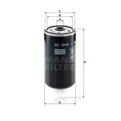 Mann-Filter WK724/6 Üzemanyagszűrő
