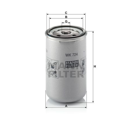 Mann-Filter WK724 Üzemanyagszűrő