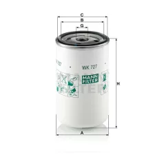 Mann-Filter WK727 Üzemanyagszűrő
