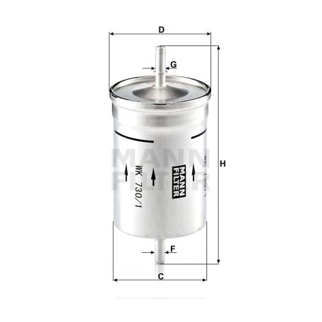 Mann-Filter WK730/1 Üzemanyagszűrő