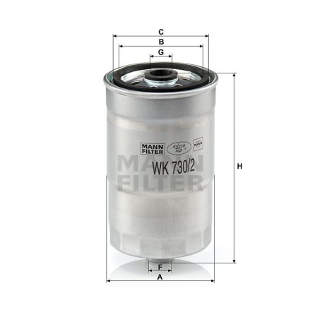Mann-Filter WK730/2X Üzemanyagszűrő