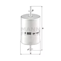 Mann-Filter WK730/5 Üzemanyagszűrő