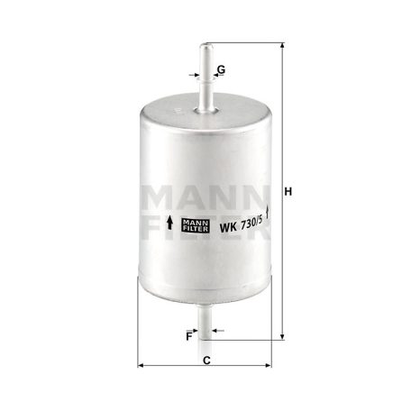 Mann-Filter WK730/5 Üzemanyagszűrő
