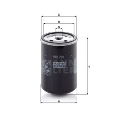 Mann-Filter WK731 Üzemanyagszűrő
