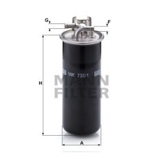 Mann-Filter WK735/1 Üzemanyagszűrő