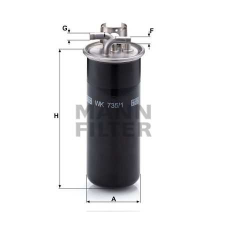 Mann-Filter WK735/1 Üzemanyagszűrő