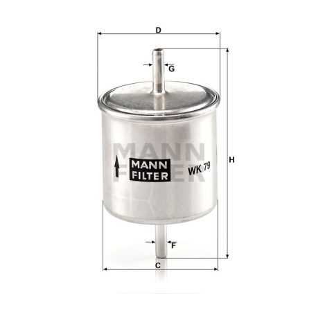 Mann-Filter WK79 Üzemanyagszűrő