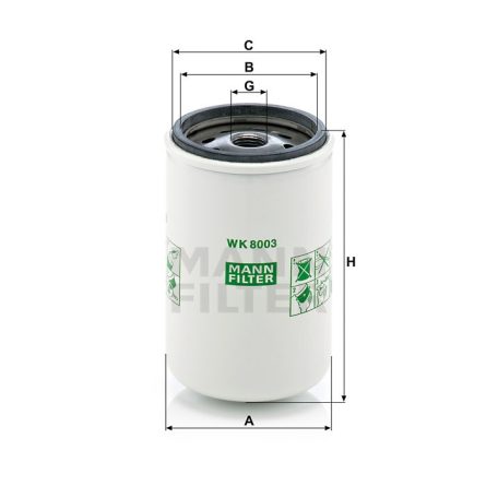 Mann-Filter WK8003X Üzemanyagszűrő