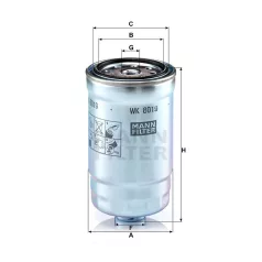 Mann-Filter WK8019 Üzemanyagszűrő
