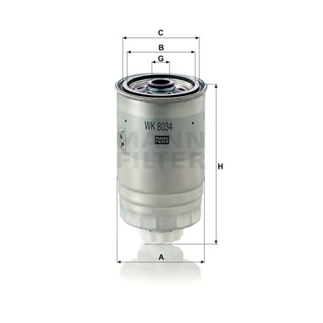 Mann-Filter WK8034 Üzemanyagszűrő