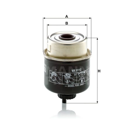 Mann-Filter WK8112 Üzemanyagszűrő