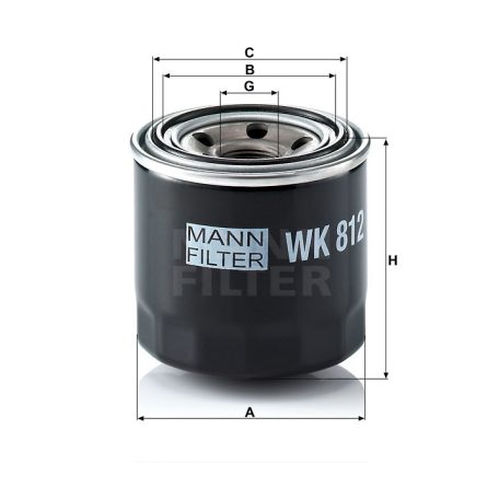 Mann-Filter WK812 Üzemanyagszűrő