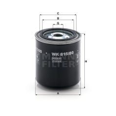 Mann-Filter WK815/80 Üzemanyagszűrő