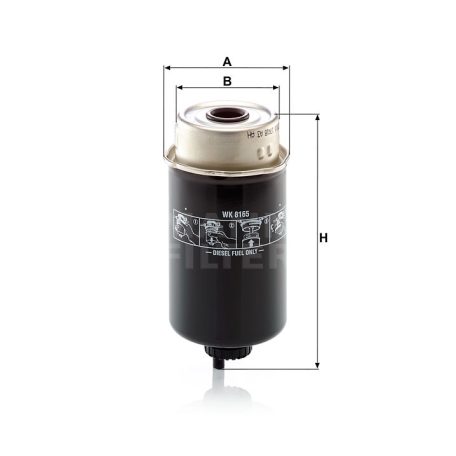 Mann-Filter WK8165 Üzemanyagszűrő
