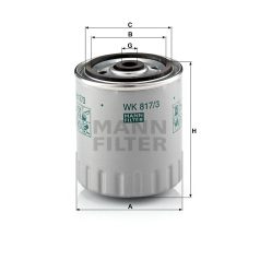 Mann-Filter WK817/3X Üzemanyagszűrő