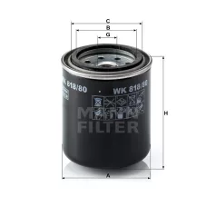 Mann-Filter WK818/80 Üzemanyagszűrő