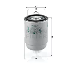 Mann-Filter WK821 Üzemanyagszűrő