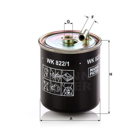 Mann-Filter WK822/1 Üzemanyagszűrő