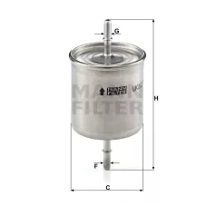Mann-Filter WK822/2 Üzemanyagszűrő