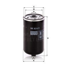 Mann-Filter WK824/2 Üzemanyagszűrő