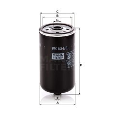Mann-Filter WK824/3 Üzemanyagszűrő