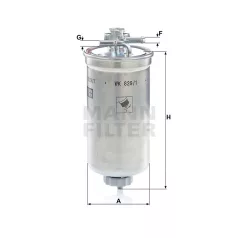 Mann-Filter WK829/1X Üzemanyagszűrő