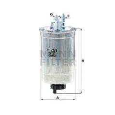 Mann-Filter WK829/2 Üzemanyagszűrő