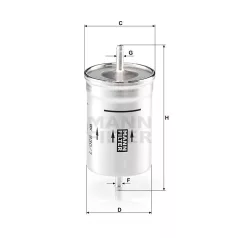 Mann-Filter WK830/7 Üzemanyagszűrő
