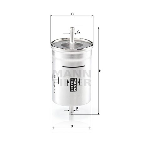 Mann-Filter WK830/7 Üzemanyagszűrő