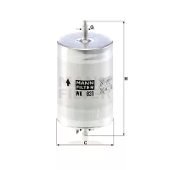 Mann-Filter WK831 Üzemanyagszűrő